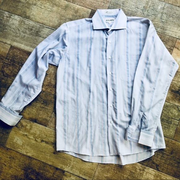 Lucasini Men’s Dress Shirt 👔 16 34/35 - Picture 5 of 5